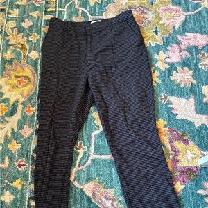Abercrombie & Fitch the Skinny Ultra High Rise Houndstooth Split Leg Pants 32/14